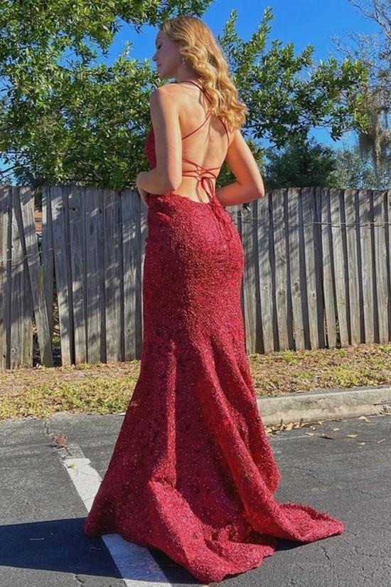 Mermaid Spaghetti Straps Lace Prom Dress Formal Evening Gowns 901433 Mermaid Spaghetti Straps Lace Prom Dress Formal Evening Gowns 901433