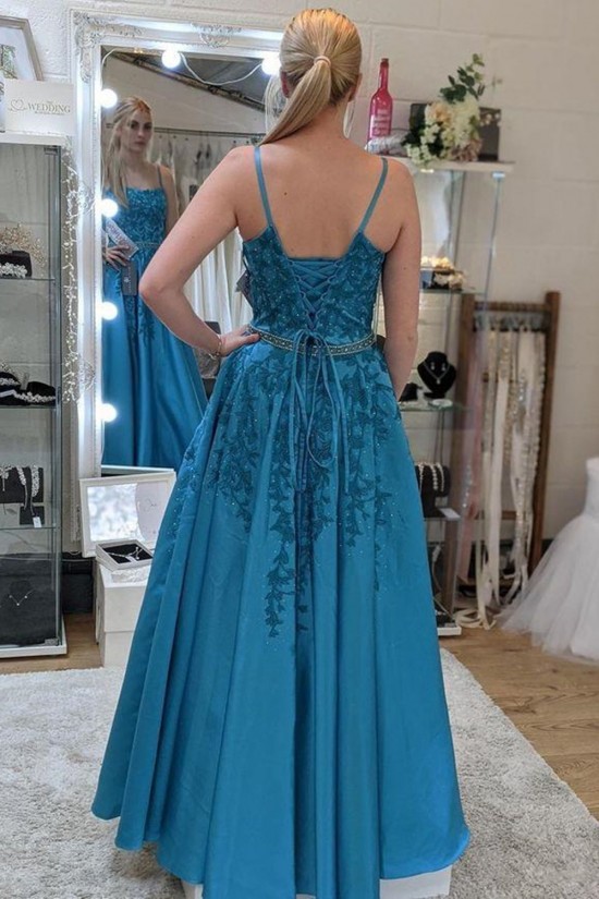 A-Line Spaghetti Straps Lace Prom Dress Formal Evening Gowns 901435 A-Line Spaghetti Straps Lace Prom Dress Formal Evening Gowns 901435