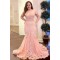 Long Pink Mermaid Lace Prom Dress Formal Evening Gowns 901445