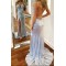 Elegant Long Silver Sequin Prom Dress Formal Evening Gowns 901447
