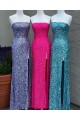 Long Royal Blue Strapless Sequin Prom Dress Formal Evening Gowns 901450
