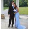 Long Blue Mermaid Sequin Prom Dress Formal Evening Gowns 901459