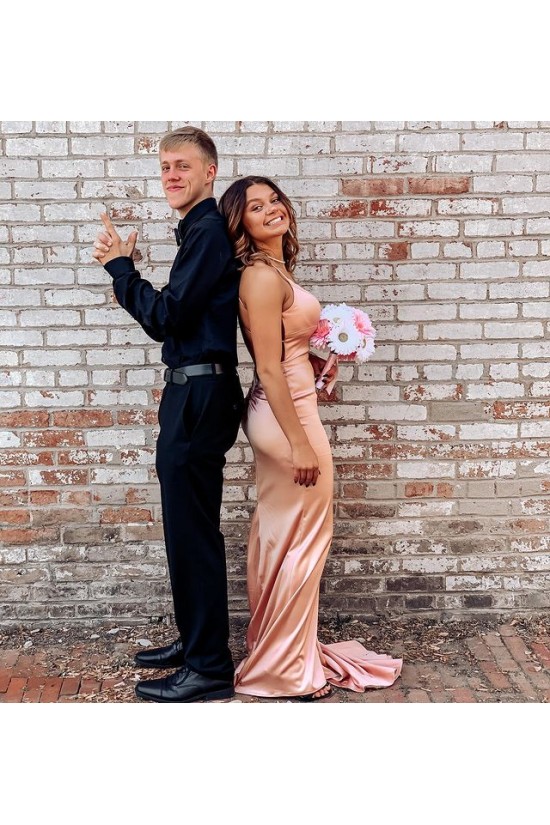 Long Mermaid Spaghetti Straps Prom Dress Formal Evening Gowns 901465 Long Mermaid Spaghetti Straps Prom Dress Formal Evening Gowns 901465