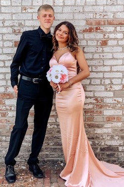 Long Mermaid Spaghetti Straps Prom Dress Formal Evening Gowns 901465