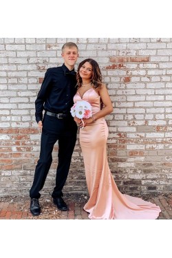 Long Mermaid Spaghetti Straps Prom Dress Formal Evening Gowns 901465