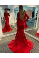 Long Red Mermaid Beaded Prom Dress Formal Evening Gowns 901476 Long Red Mermaid Beaded Prom Dress Formal Evening Gowns 901476