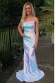 Mermaid Spaghetti Straps Sparkle Prom Dress Formal Evening Gowns 901477 Mermaid Spaghetti Straps Sparkle Prom Dress Formal Evening Gowns 901477