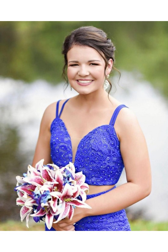 Long Royal Blue Lace Prom Dress Formal Evening Gowns 901478 Long Royal Blue Lace Prom Dress Formal Evening Gowns 901478