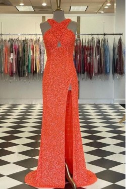 Long Sequin Prom Dress Formal Evening Gowns 901483