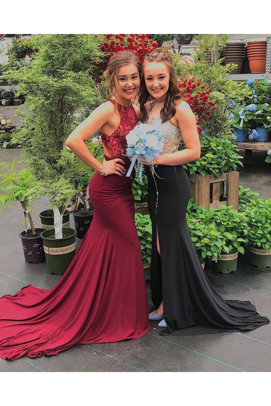 Mermaid Beaded Lace Long Prom Dress Formal Evening Gowns 901498 Mermaid Beaded Lace Long Prom Dress Formal Evening Gowns 901498