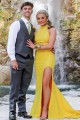 Long Yellow Beaded Prom Dress Formal Evening Gowns 901501 Long Yellow Beaded Prom Dress Formal Evening Gowns 901501