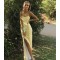 Long Yellow Spaghetti Straps Prom Dress Formal Evening Gowns 901514
