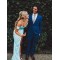Long Blue Sheath Prom Dress Formal Evening Gowns 901524