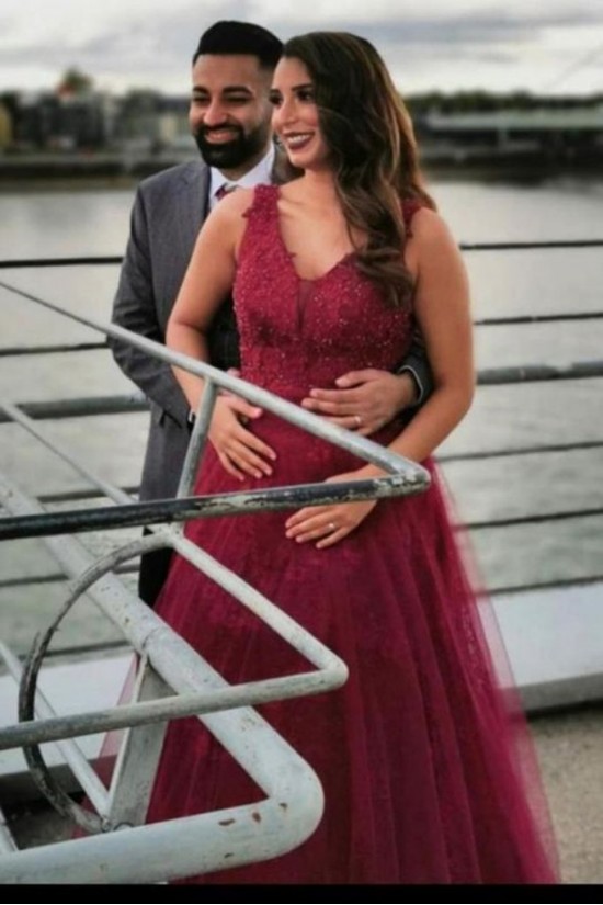 A-Line Lace Long Prom Dresses Formal Evening Gowns 901532 A-Line Lace Long Prom Dresses Formal Evening Gowns 901532