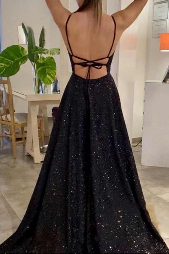 Long Black Sequin Prom Dresses Formal Evening Gowns 901533 Long Black Sequin Prom Dresses Formal Evening Gowns 901533