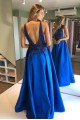 Long Royal Blue Beaded Prom Dresses Formal Evening Gowns 901535 Long Royal Blue Beaded Prom Dresses Formal Evening Gowns 901535