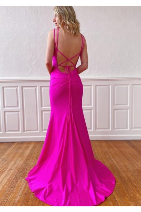 Mermaid Spaghetti Straps Long Prom Dresses Formal Evening Gowns 901550 Mermaid Spaghetti Straps Long Prom Dresses Formal Evening Gowns 901550