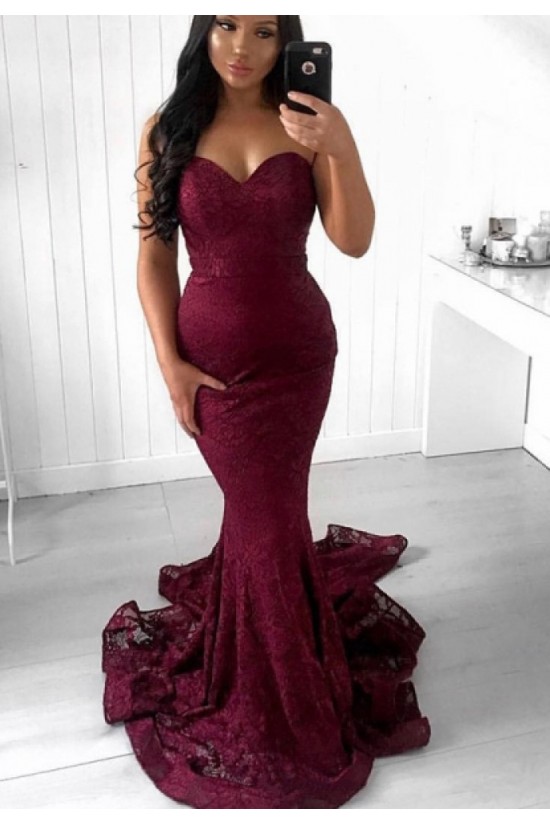 Mermaid Grape Lace Long Prom Dresses Formal Evening Gowns 901555 Mermaid Grape Lace Long Prom Dresses Formal Evening Gowns 901555