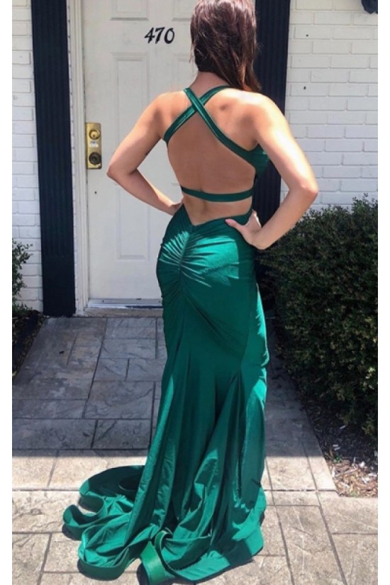Long Green Mermaid Prom Dresses Formal Evening Gowns 901566 Long Green Mermaid Prom Dresses Formal Evening Gowns 901566