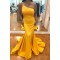 Mermaid One Shoulder Long Prom Dresses Formal Evening Gowns 901578