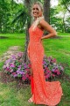 Elegant Sequin Spaghetti Straps Long Prom Dresses Formal Evening Gowns 901585