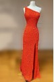 Long One Shoulder Sequin Prom Dresses Formal Evening Gowns 901586