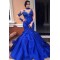 Long Royal Blue Mermaid Beaded Lace Prom Dresses Formal Evening Gowns 901594