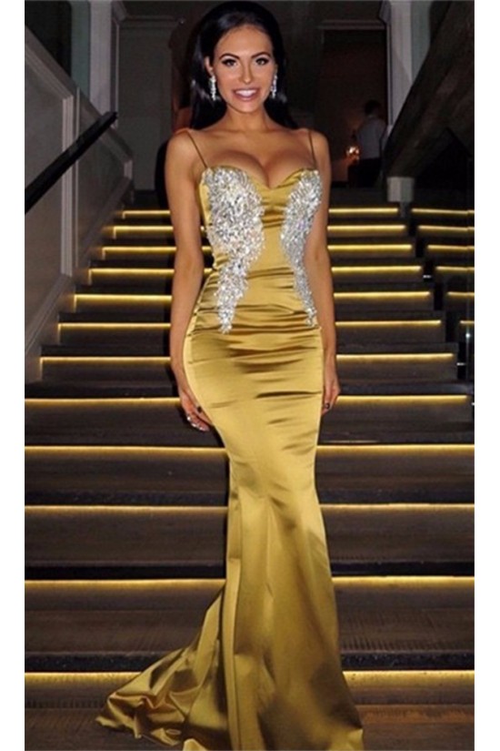Mermaid Spaghetti Straps Lace Prom Dresses Formal Evening Gowns 901598 Mermaid Spaghetti Straps Lace Prom Dresses Formal Evening Gowns 901598