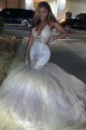 Long White Mermaid Sparkle Lace Prom Dresses Formal Evening Gowns 901599 Long White Mermaid Sparkle Lace Prom Dresses Formal Evening Gowns 901599