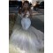 Long White Mermaid Sparkle Lace Prom Dresses Formal Evening Gowns 901599