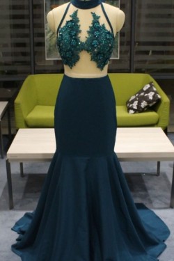 Mermaid Lace Long Prom Dresses Formal Evening Gowns 901600