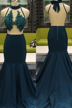 Mermaid Lace Long Prom Dresses Formal Evening Gowns 901600
