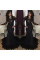 Long Black Mermaid Lace Prom Dresses Formal Evening Gowns 901603 Long Black Mermaid Lace Prom Dresses Formal Evening Gowns 901603