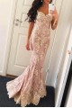 Mermaid Spaghetti Straps Long Lace Beaded Prom Dresses Formal Evening Gowns 901608 Mermaid Spaghetti Straps Long Lace Beaded Prom Dresses Formal Evening Gowns 901608