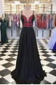 Long Black Embroidered Prom Dresses Formal Evening Gowns 901609 Long Black Embroidered Prom Dresses Formal Evening Gowns 901609