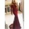 Long Sleeves Mermaid Lace Prom Dresses Formal Evening Gowns 901611