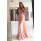 Long Pink Beaded Mermaid Prom Dresses Formal Evening Gowns 901612