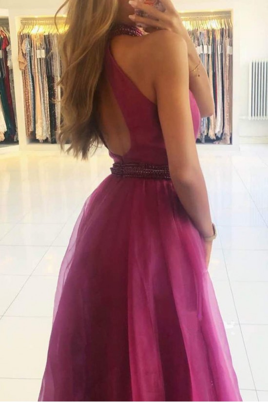 A-Line Beaded Long Prom Dresses Formal Evening Gowns 901613 A-Line Beaded Long Prom Dresses Formal Evening Gowns 901613