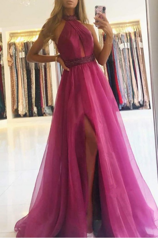 A-Line Beaded Long Prom Dresses Formal Evening Gowns 901613 A-Line Beaded Long Prom Dresses Formal Evening Gowns 901613