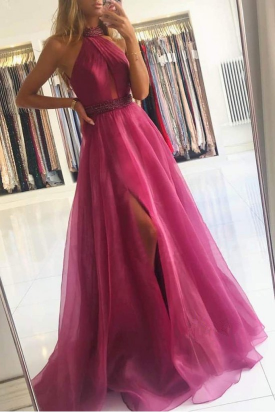 A-Line Beaded Long Prom Dresses Formal Evening Gowns 901613 A-Line Beaded Long Prom Dresses Formal Evening Gowns 901613