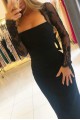 Long Black Mermaid Lace Prom Dresses Formal Evening Gowns 901615 Long Black Mermaid Lace Prom Dresses Formal Evening Gowns 901615