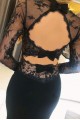 Long Black Mermaid Lace Prom Dresses Formal Evening Gowns 901615 Long Black Mermaid Lace Prom Dresses Formal Evening Gowns 901615