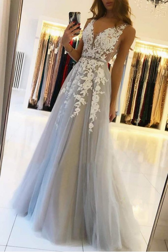 A-Line Lace Prom Dresses Formal Evening Gowns 901616 A-Line Lace Prom Dresses Formal Evening Gowns 901616