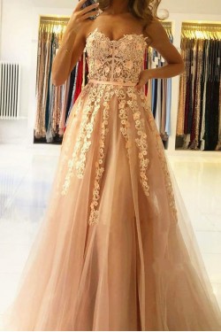 A-Line Sweetheart Lace Prom Dresses Formal Evening Gowns 901617