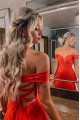 A-Line Long Red Prom Dresses Formal Evening Gowns 901622
