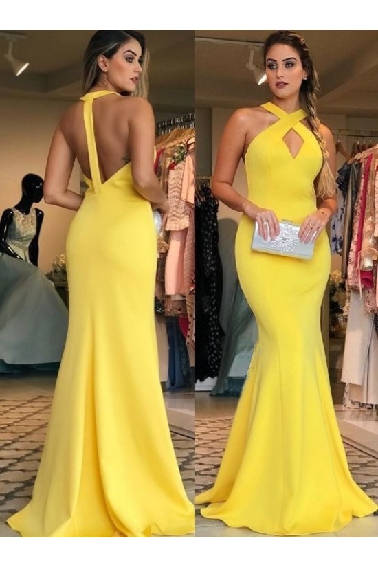 Long Yellow Mermaid Prom Dresses Formal Evening Gowns 901623 Long Yellow Mermaid Prom Dresses Formal Evening Gowns 901623