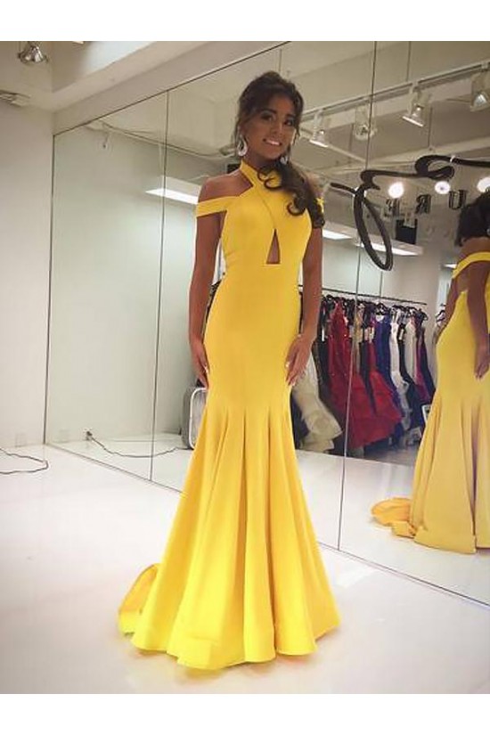 Long Yellow Mermaid Prom Dresses Formal Evening Gowns 901624 Long Yellow Mermaid Prom Dresses Formal Evening Gowns 901624