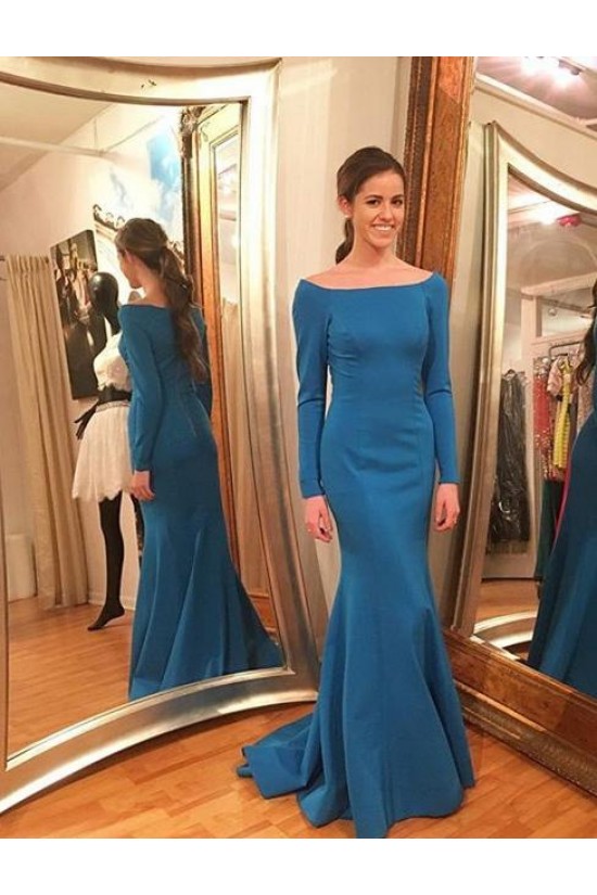 Mermaid Long Sleeves Prom Dresses Formal Evening Gowns 901629 Mermaid Long Sleeves Prom Dresses Formal Evening Gowns 901629