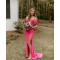 Sheath Off the Shoulder Long Prom Dresses Formal Evening Gowns 901631