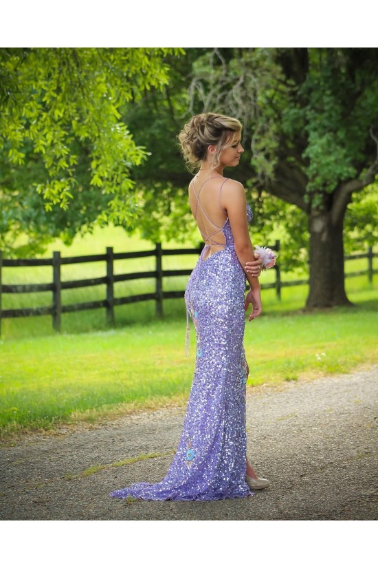 Mermaid Spaghetti Straps Sequin Prom Dresses Formal Evening Gowns 901635 Mermaid Spaghetti Straps Sequin Prom Dresses Formal Evening Gowns 901635